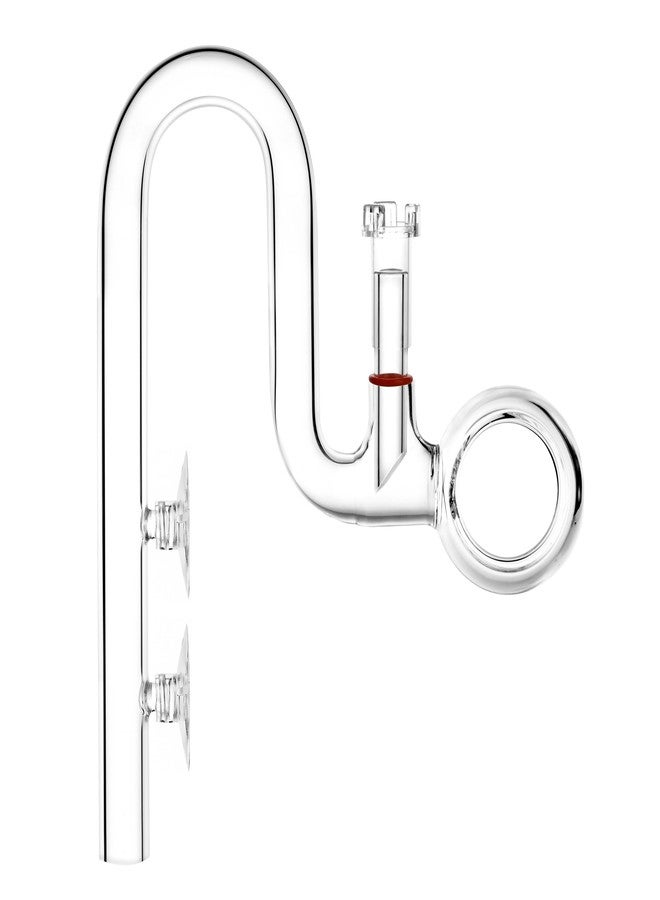JARDLI Glass Lily Pipe Spin Outflow with Surface Skimmer for Aquarium Planted Tank (17mm for 16/22mm (5/8'' i.d.) tubing) - Image 1